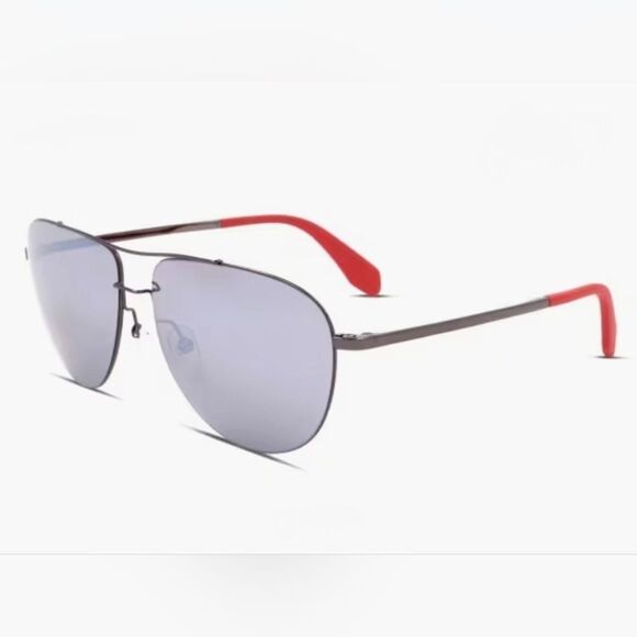 ADIDAS Original Unisex Aviator Gunmetal Sunglasses - Picture 2 of 9